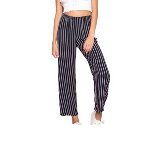 Brandy Melville Navy White Striped Summer Pants - Size XS